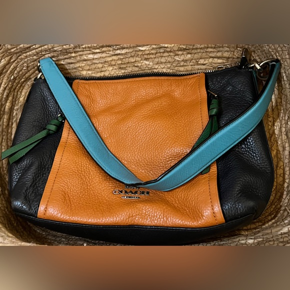 Coach colorblock Leather Shoulder Bag - Picture 2 of 13